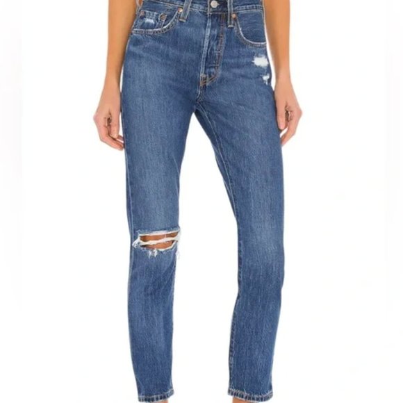 Levi's Women's High Rise Jeans - Classic Blue - Picture 1 of 9